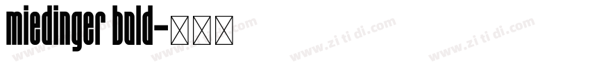 miedinger bold字体转换